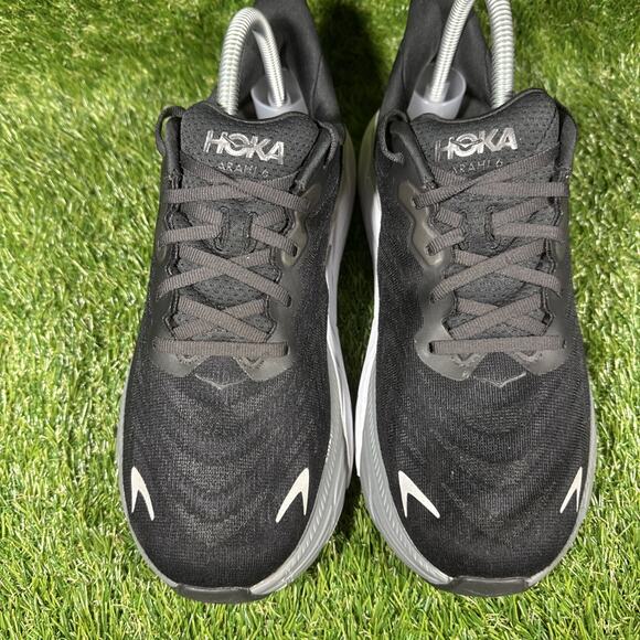 Hoka One One Women Arahi 6 1123195 BWHT Black Running Shoes Sneakers Size 10B - Picture 5 of 8